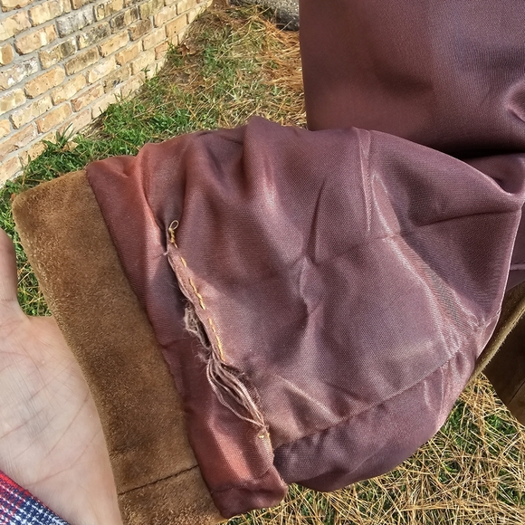 Vintage Zaragovia Brown Genuine Suede Leather Jacket / Blazer - Picture 16 of 17